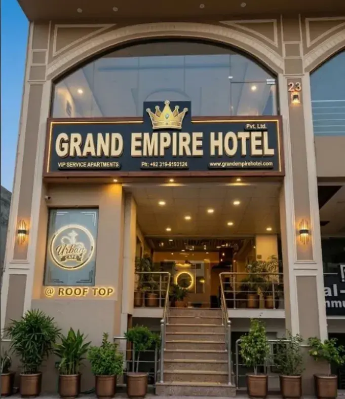 Grand Empire Hotel building front, Civic Center Bahria Town Rawalpindi