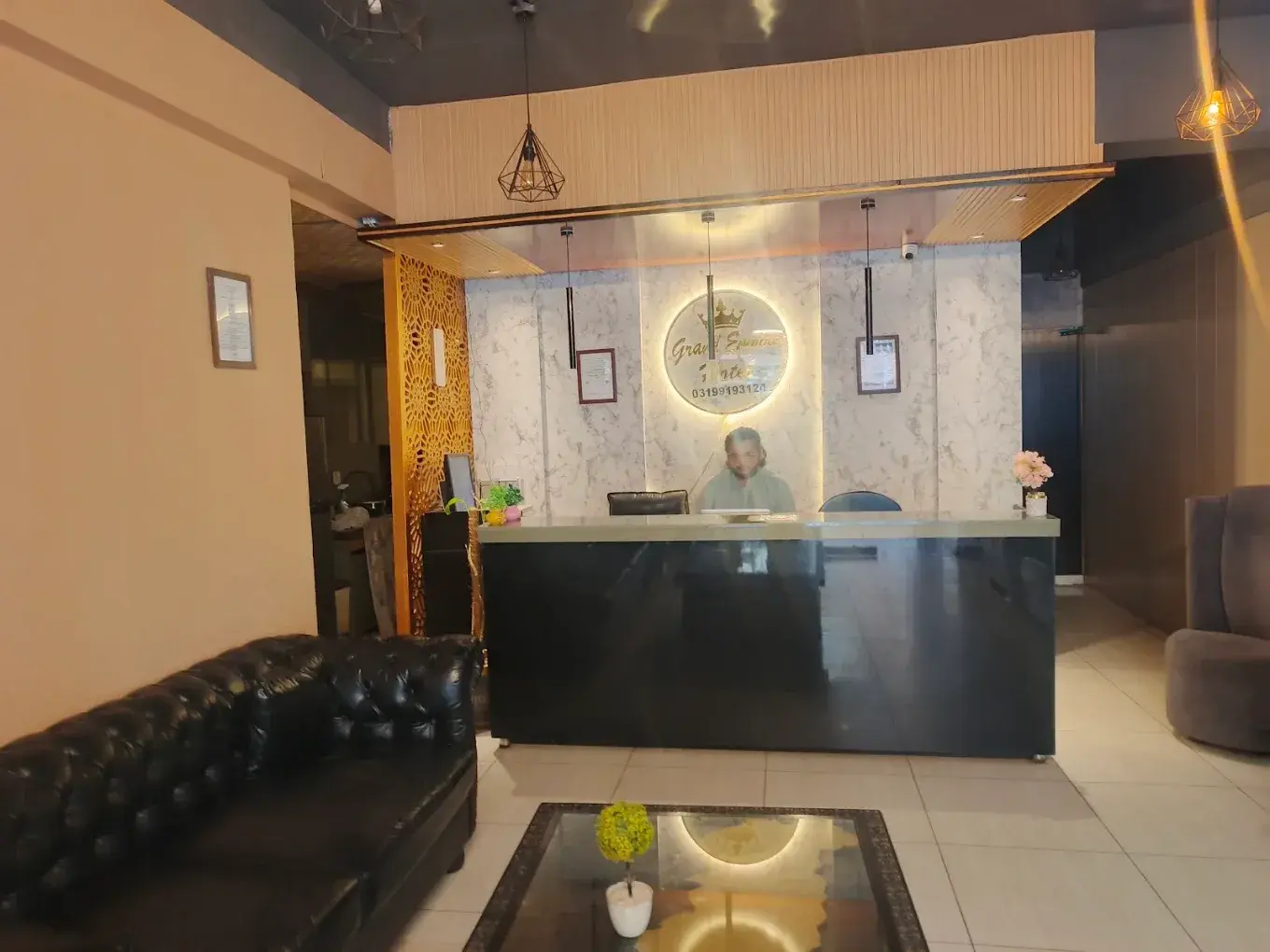 Hotel lobby and reception, Bahria Civic Center