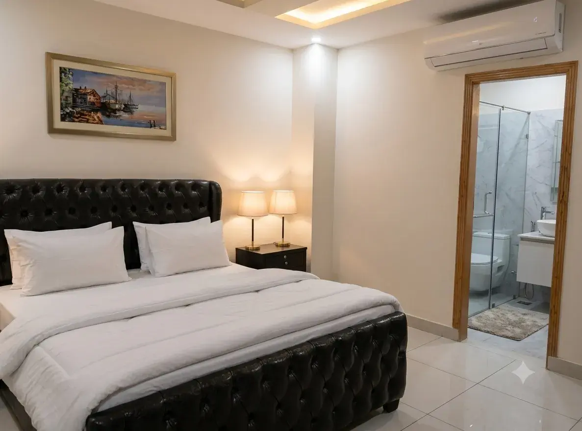 1 bed hotel room with attached washroom in Bahria Town Phase 4 Rawalpindi